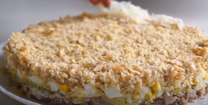 Салат "Мачо" на праздничный стол. Сытно и вкусно на Новый год