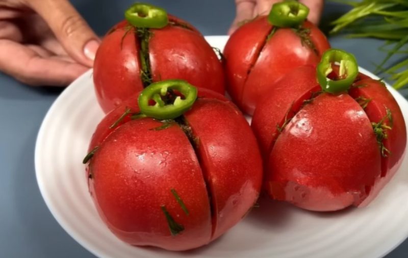 Рецепт ароматной закуски из помидоров. Быстрый маринад: готовлю сразу на большую семью