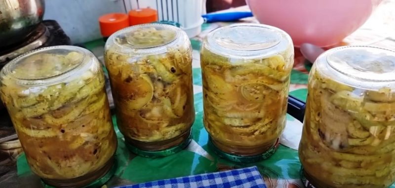 Закрываю по 45 банок. Кабачки как шашлычки: любимая закуска на зиму