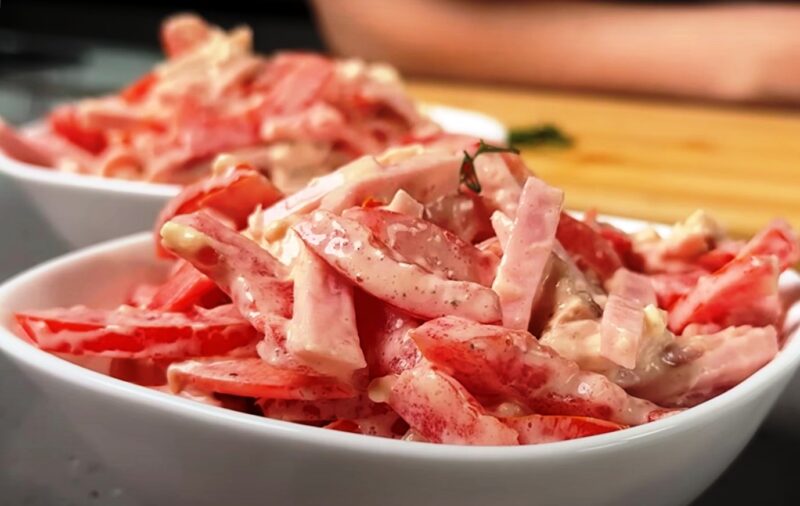 Рецепт - новинка. Салат "Розовый фламинго" - ещё один вкусный салатик в мою копилочку