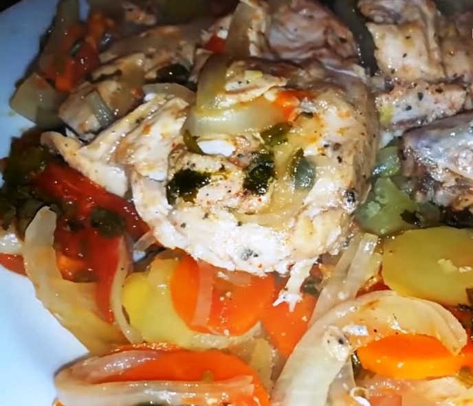 Курица в банке по-Весеннему! Очень вкусный и интересный рецепт