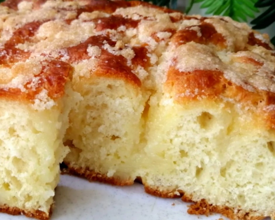 Знаменитый сахарный пирог! Вкуснее и нежнее выпечки из сдобного теста я еще не ела