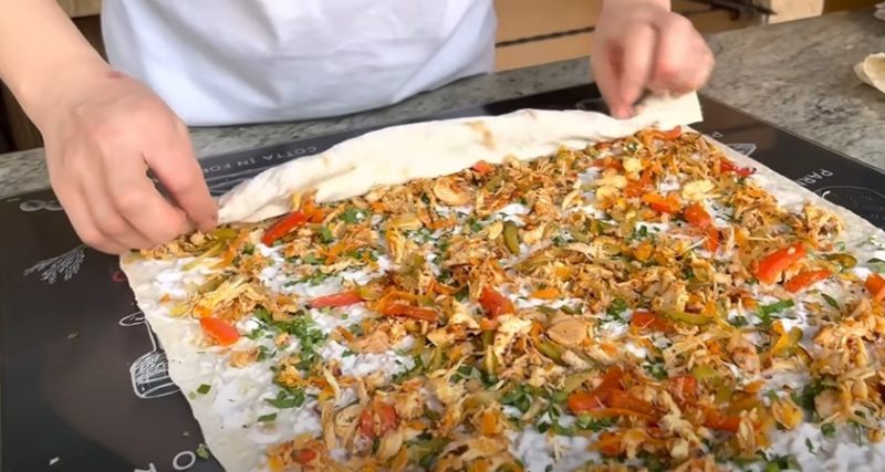Хрустящие рулетики из лаваша. Сочная вкуснятина на обед или ужин