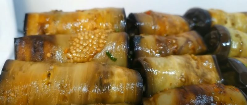 Баклажаны по-грузински. Очень аппетитная закуска: сколько не закрываю, всегда мало