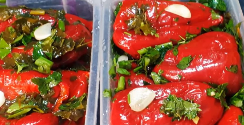 Маринованный красный перец - самый вкусный рецепт закуски! Заготовка на зиму