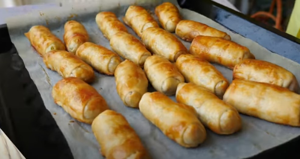 Вкусней чем пирожки! Мягкие и нежные трубочки с мясом