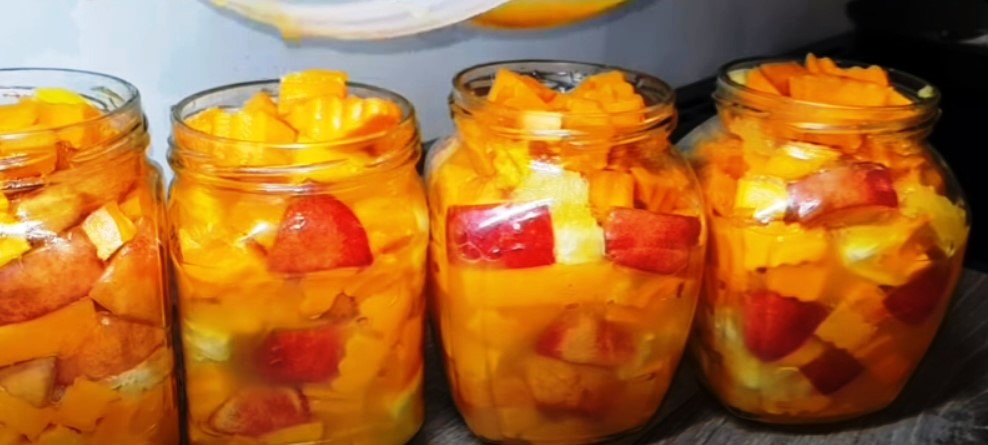 Съели банку за раз! Сочное нектариновое манго из тыквы на зиму