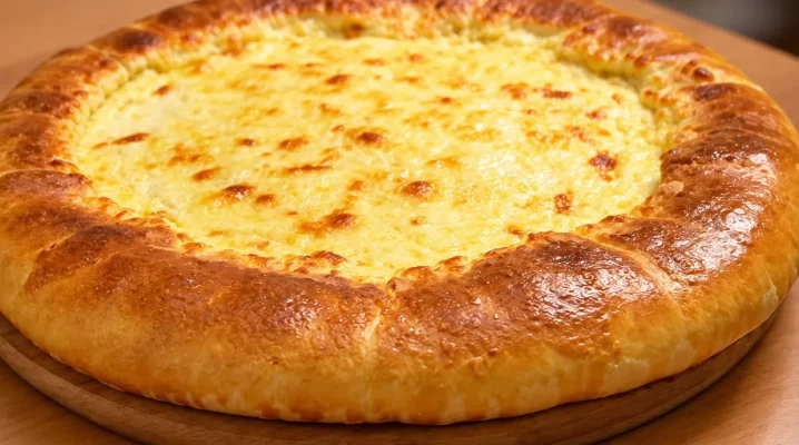 Mega sūrus hachapuri „Lazuri“ – sūrio įdaras paslėptas kraštuose