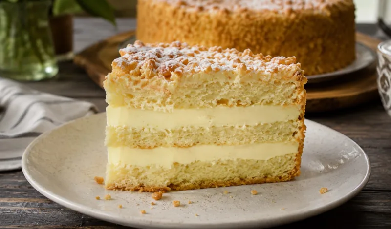 Minkštas, sultingas, purus – neįtikėtinai skanus tortas „Dovana“ su zavariniu kremu iš pieno ir kiaušinio