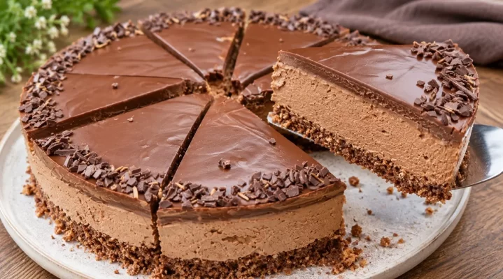 Sausainiai, šokoladas ir grietinėlė: šaltas šokoladinis tortas be kepimo ir be kiaušinių — šaldau 6 valandas