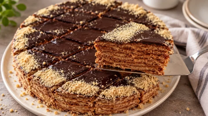 Tikras naminis vaflinis tortas iš vaikystės: kol užverda virdulys, kremas jau išplaktas ir sluoksniai sutepami